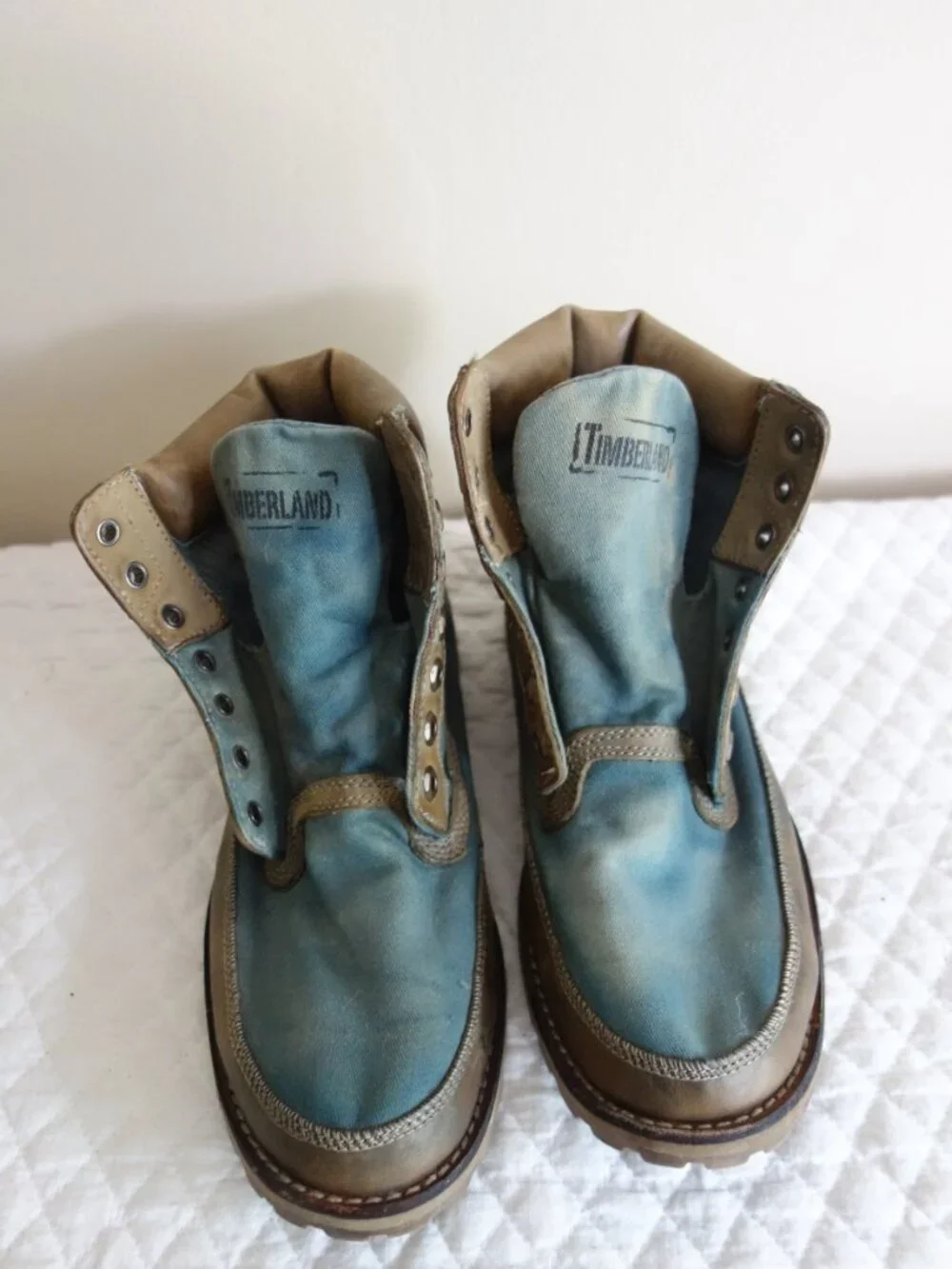 TIMBERLAND Earthkeepers Yelehaiti Blueish Fatigue Boots – Mens 7.5